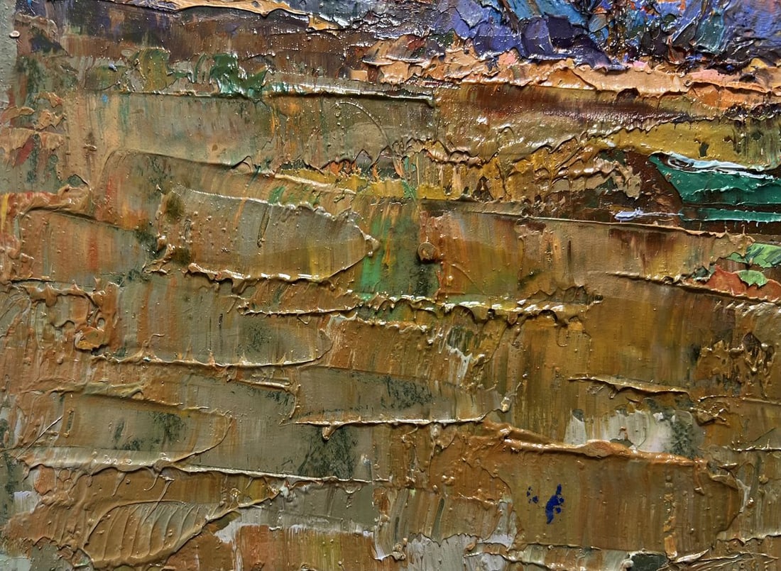 Oil painting Autumn evening silence Oksana Kalenyuk - 7