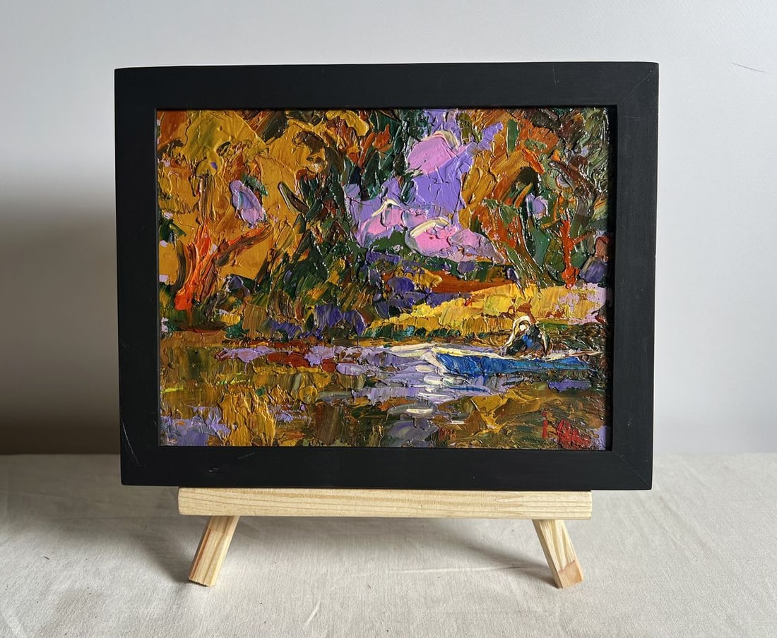 Oil painting Solitude in nature Alex Kalenyuk - 2