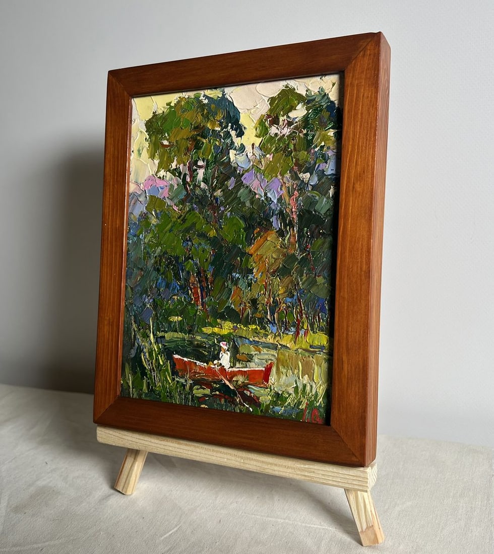 Oil painting A break from the city Oksana Kalenyuk - 3