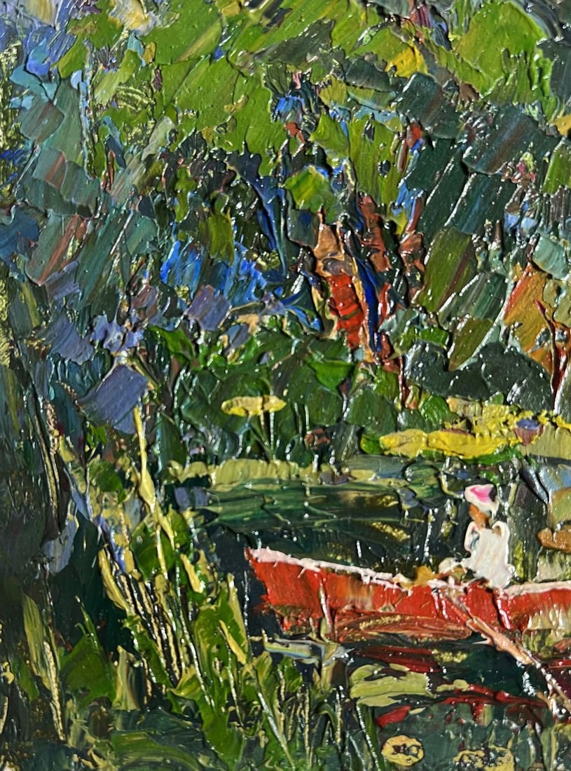 Oil painting A break from the city Oksana Kalenyuk - 8