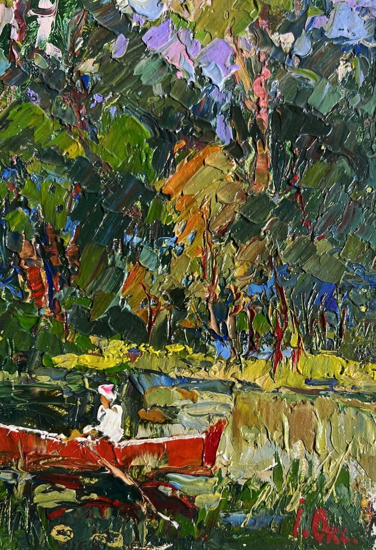 Oil painting A break from the city Oksana Kalenyuk - 9