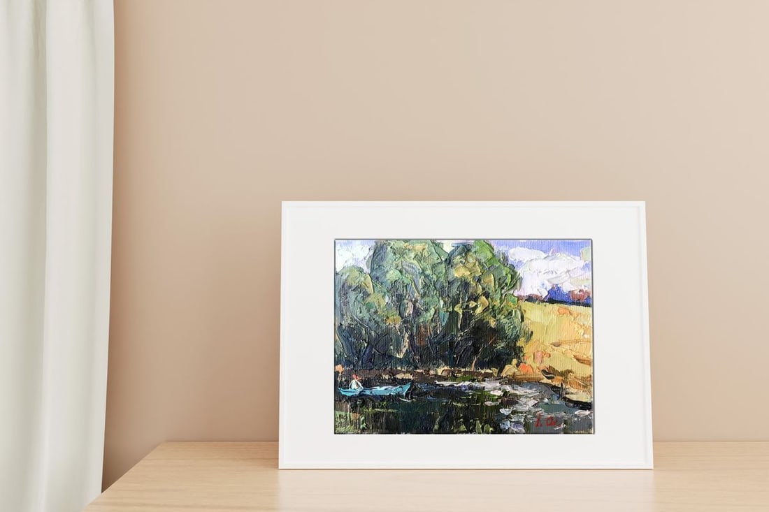 Oil painting Above the pond Kalenyuk Oksana - 2