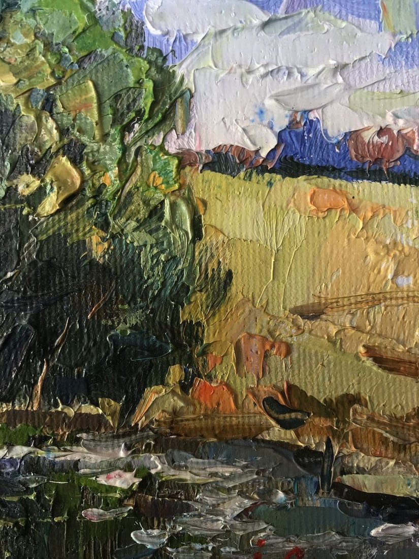 Oil painting Above the pond Kalenyuk Oksana - 7