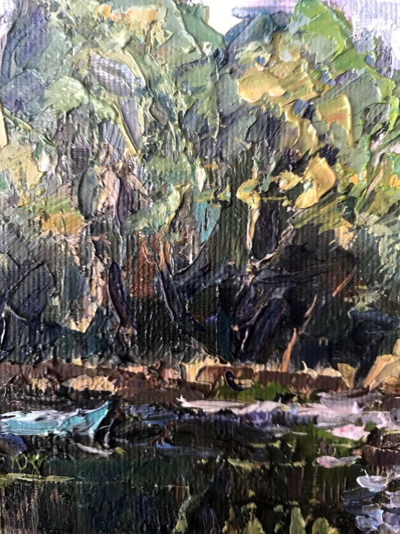 Oil painting Above the pond Kalenyuk Oksana - 8