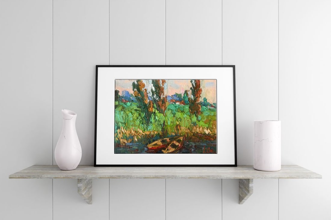 Oil painting Backwater Oksana Kalenyuk - 3