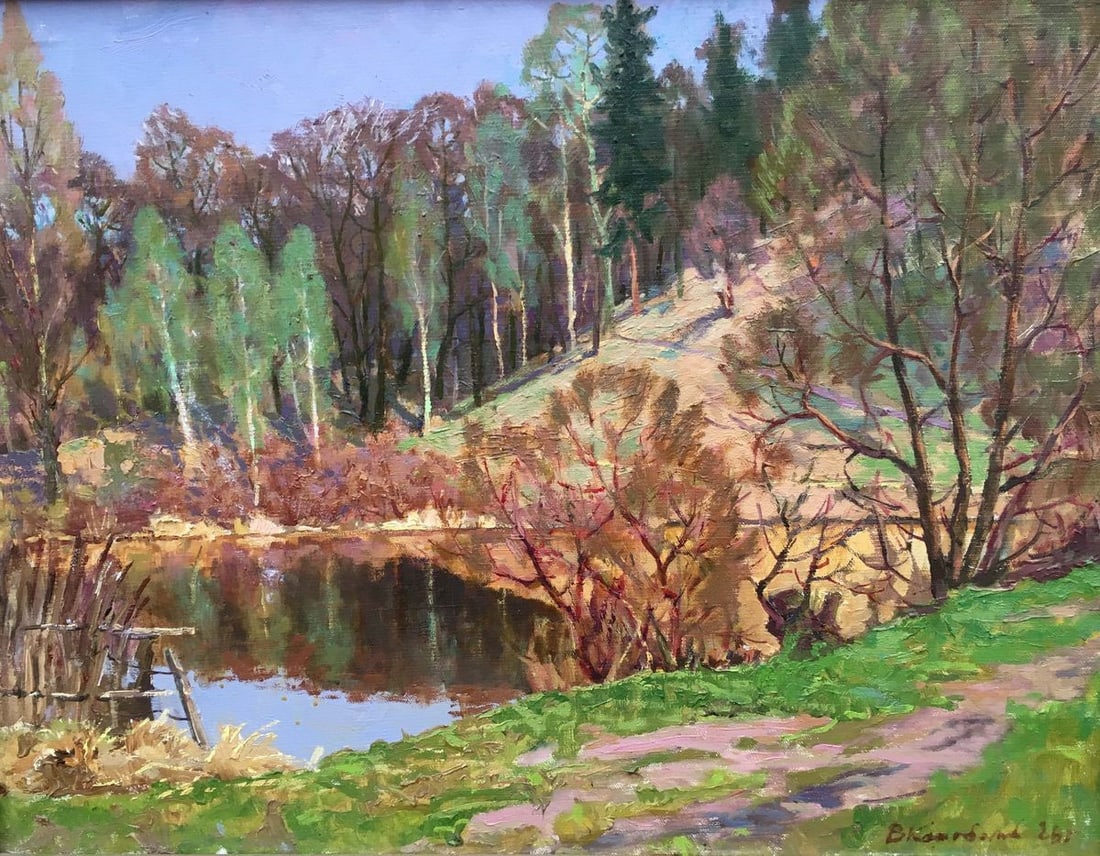 Spring oil painting - 2