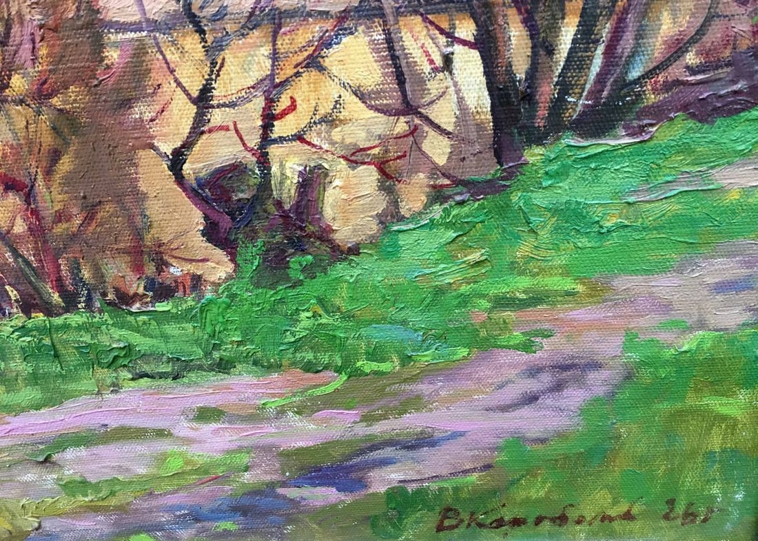 Spring oil painting - 6