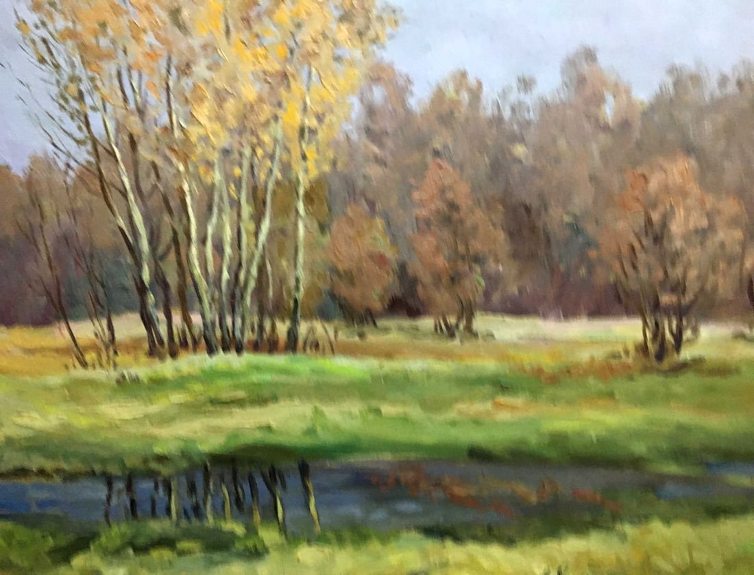 Oil double painting Seasons of the Year A. Cherkas - 3