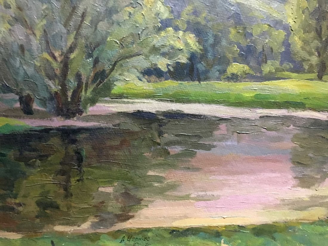 Oil double painting Seasons of the Year A. Cherkas - 5