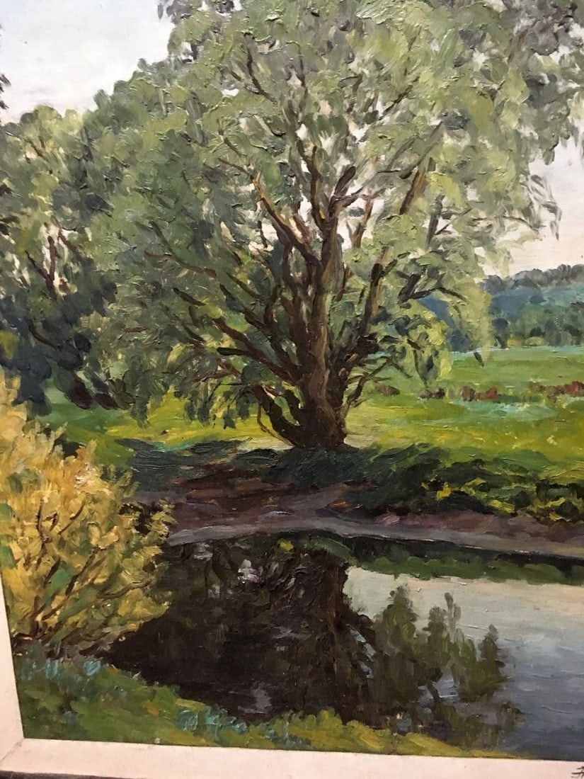 Oil painting Tree pond Alexander Georgievich Cherkass - 3