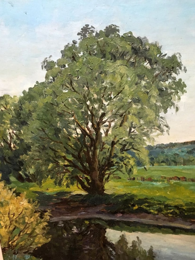 Oil painting Tree pond Alexander Georgievich Cherkass - 4
