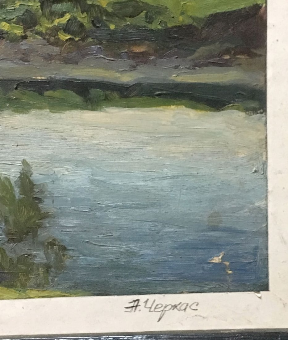 Oil painting Tree pond Alexander Georgievich Cherkass - 8