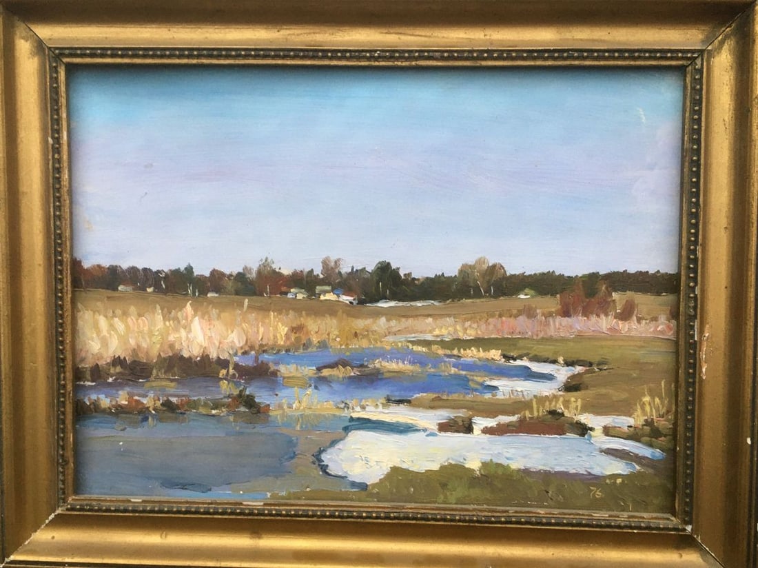 Oil painting Pond Field Ivanenko Vladimir Mikhailovich (1 of 9)