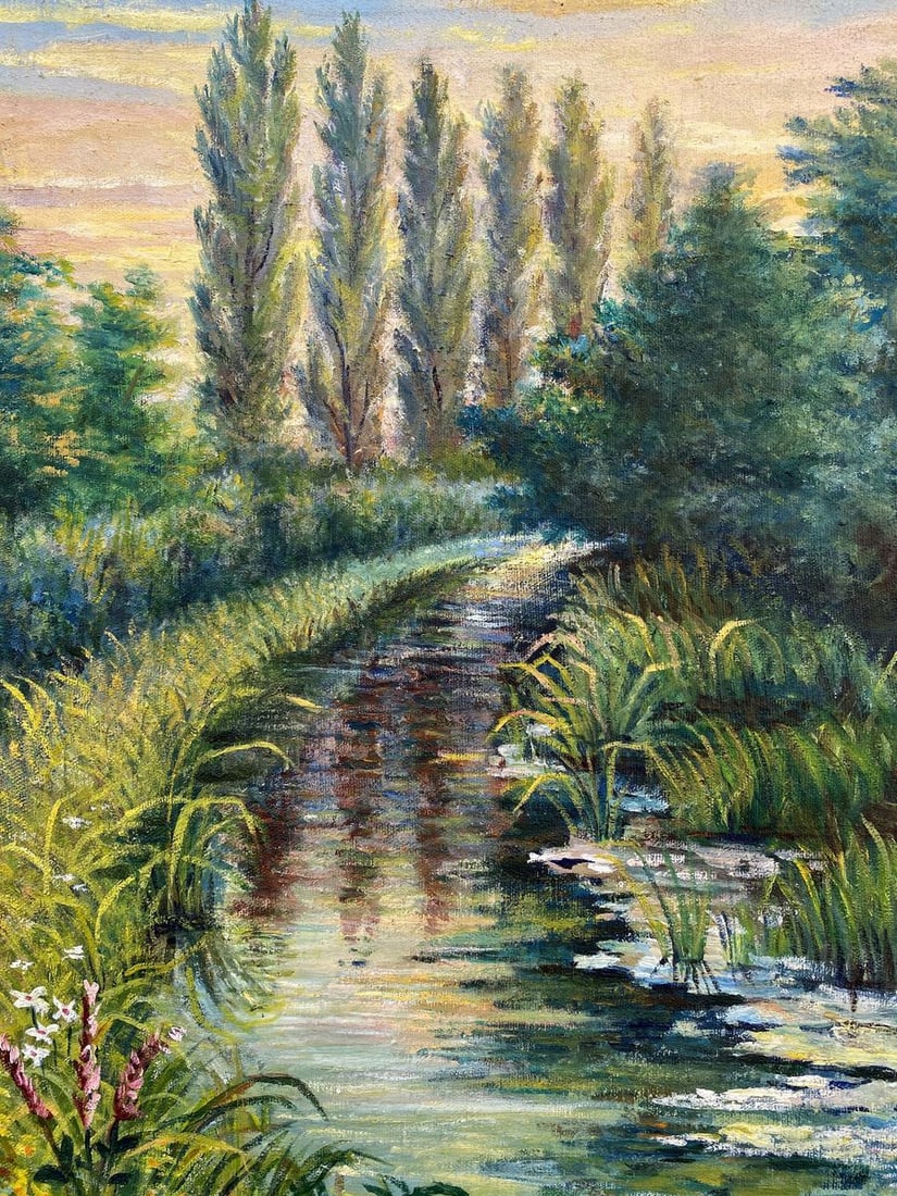 Oil painting Natural landscape Unknown artist - 3