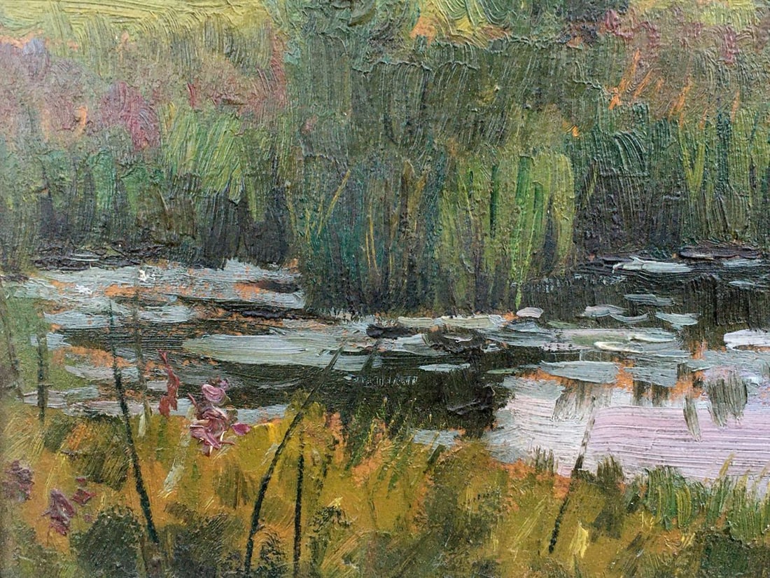 Oil painting Evening landscape Tsyupka Ivan Kirillovich - 2