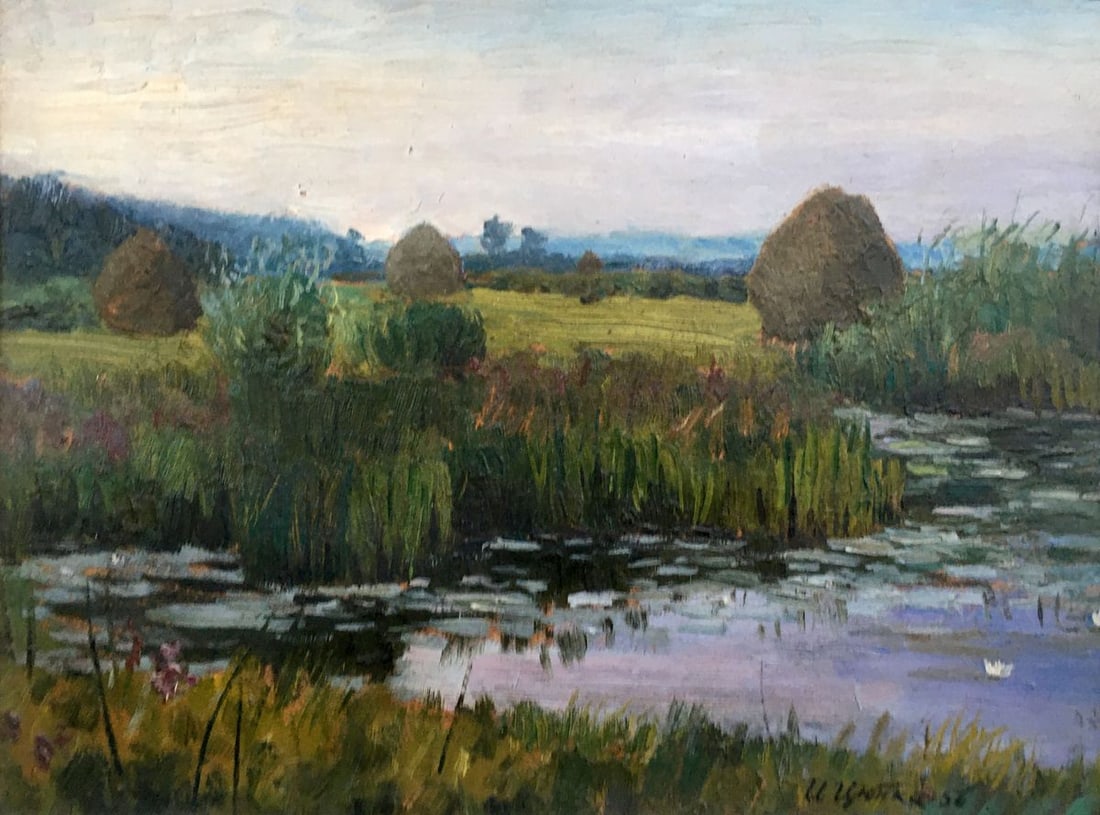 Oil painting Evening landscape Tsyupka Ivan Kirillovich - 6