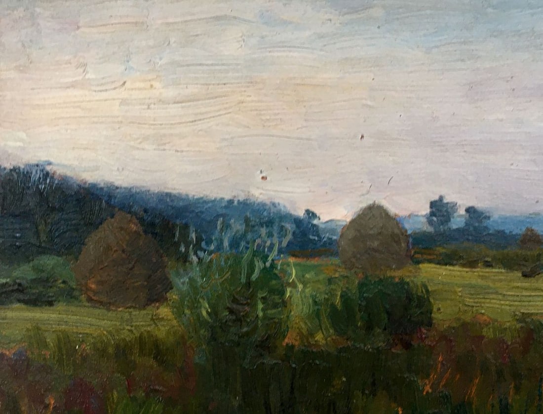 Oil painting Evening landscape Tsyupka Ivan Kirillovich - 8