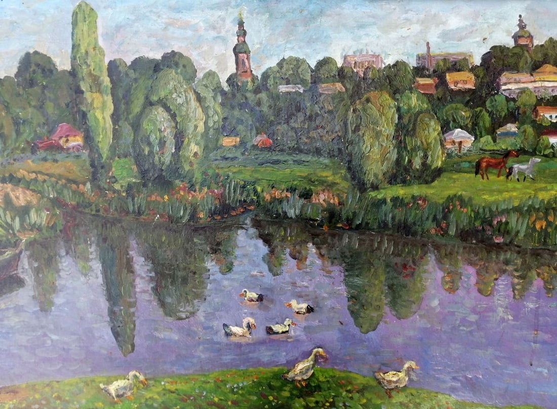 Oil painting Ducks in the lake Yalovenko Alexander Ivanovich - 2