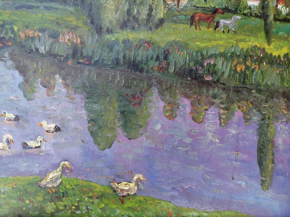 Oil painting Ducks in the lake Yalovenko Alexander Ivanovich - 8