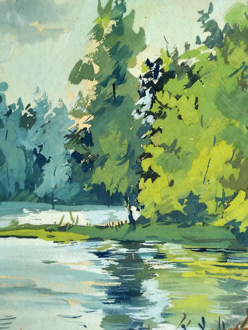 Painting Lake in the forest Litvinov Oleg Arkad'yevich - 2