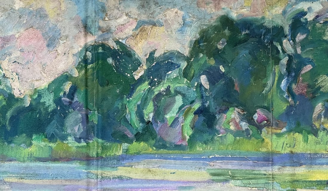 Oil painting boats Peter Tovpev - 3