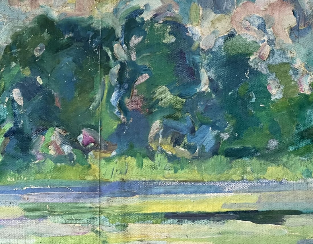 Oil painting boats Peter Tovpev - 4