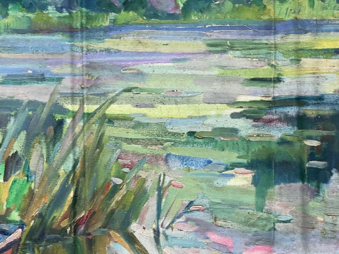 Oil painting boats Peter Tovpev - 6