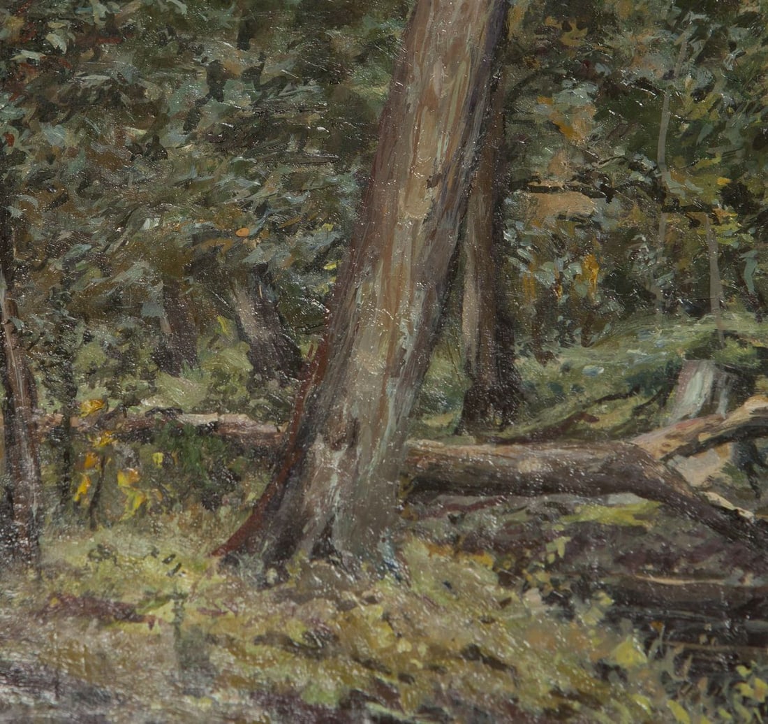 Oil painting Swamp in the forest - 4