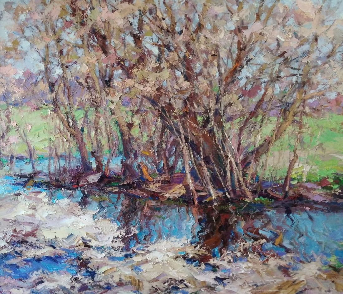 Oil painting Warm spring day Alexander Nikolaevich Cherednichenko: Title: Oil painting Warm spring day Alexander Nikolaevich Cherednichenko Description: №Cher 139 *** ABOUT THIS PAINTING *** * TITLE: "Warm spring day" * ARTISTS: Alexander Nikolaevich Cherednich