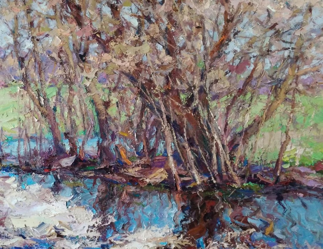 Oil painting Warm spring day Alexander Nikolaevich Cherednichenko - 3