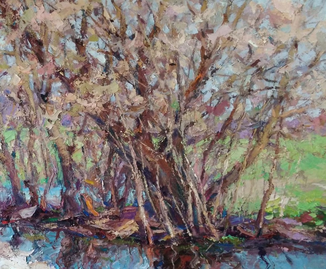 Oil painting Warm spring day Alexander Nikolaevich Cherednichenko - 4