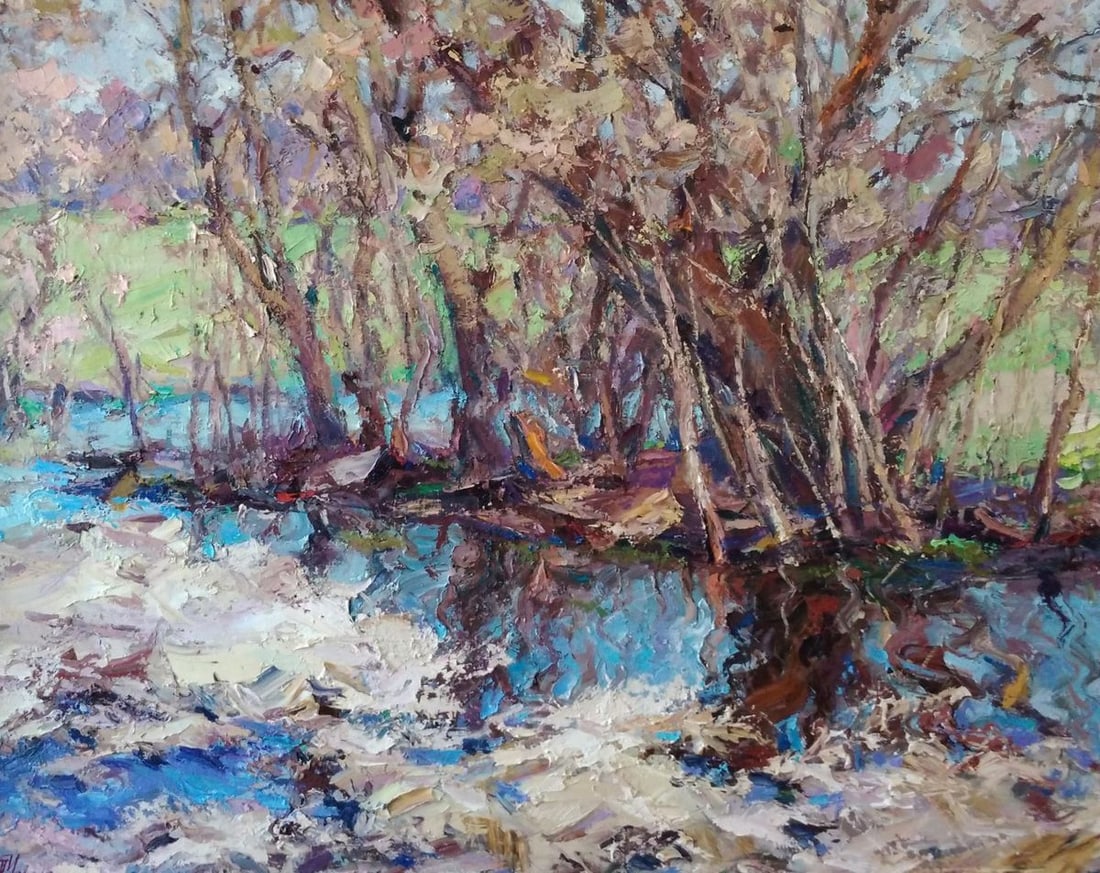 Oil painting Warm spring day Alexander Nikolaevich Cherednichenko - 5