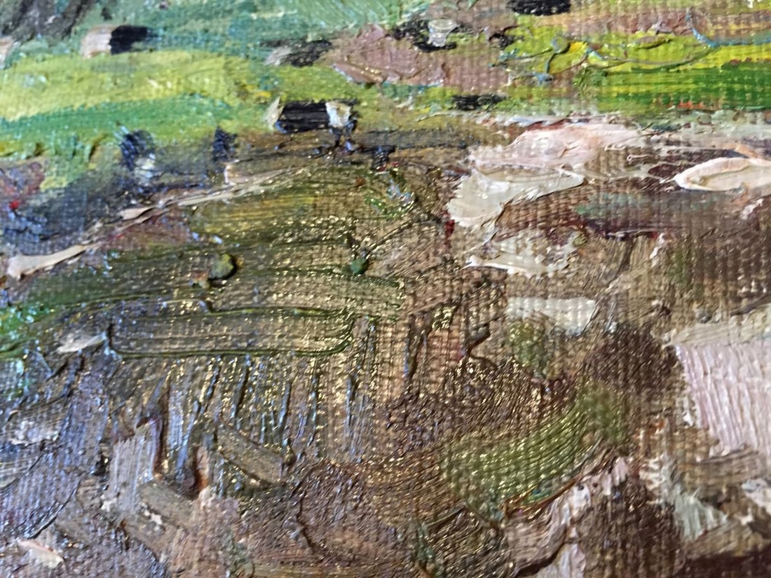 Oil painting swamp - 2