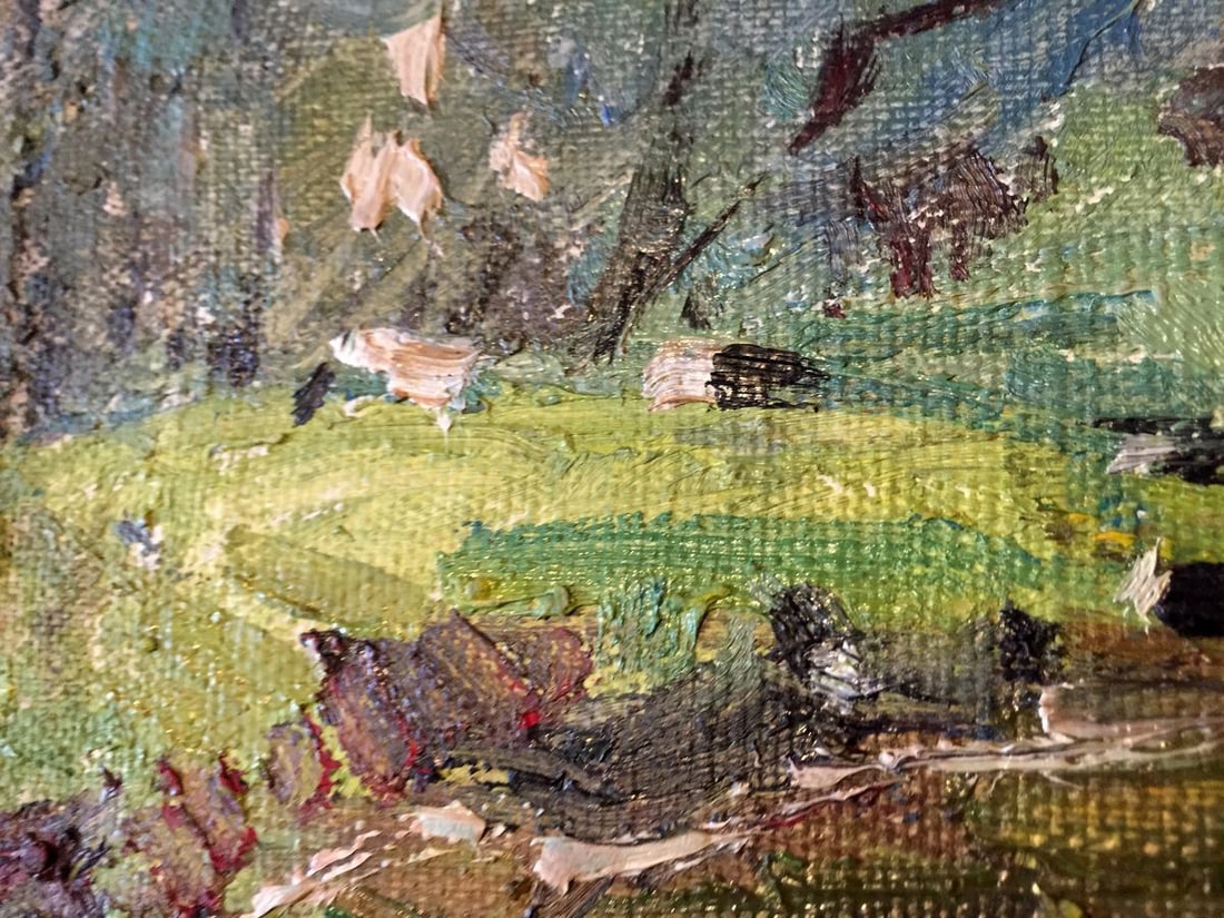 Oil painting swamp - 4