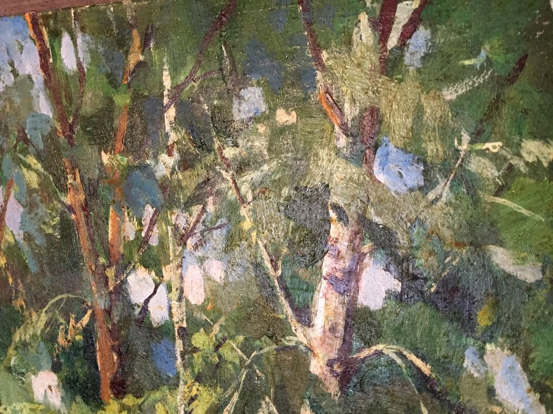 Oil painting Forest park - 6