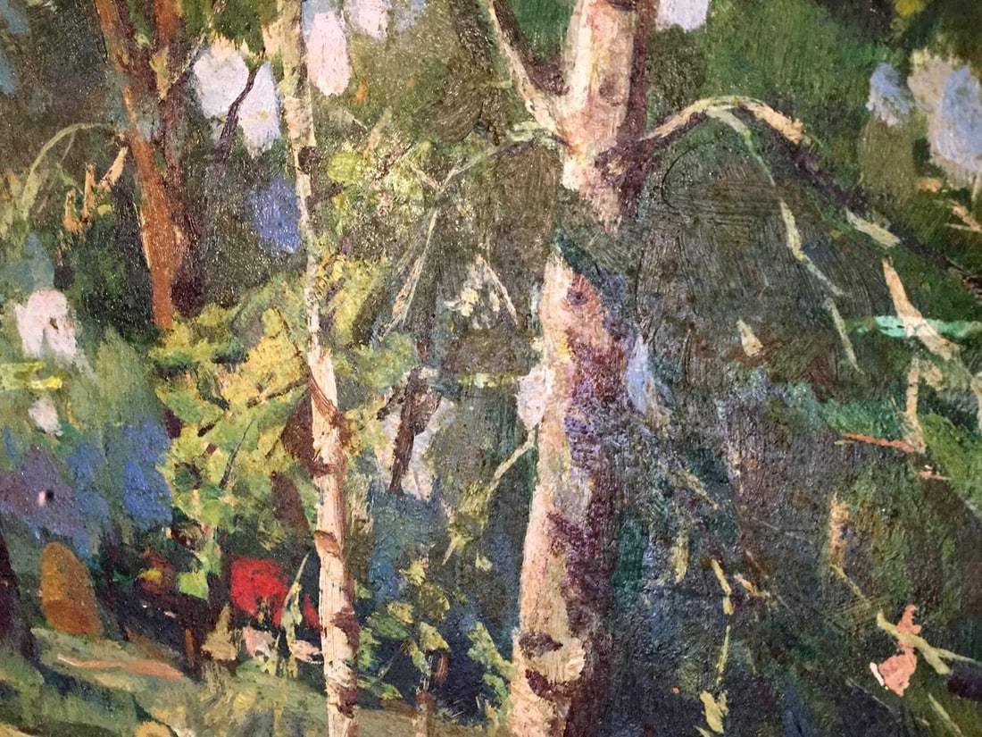 Oil painting Forest park - 7