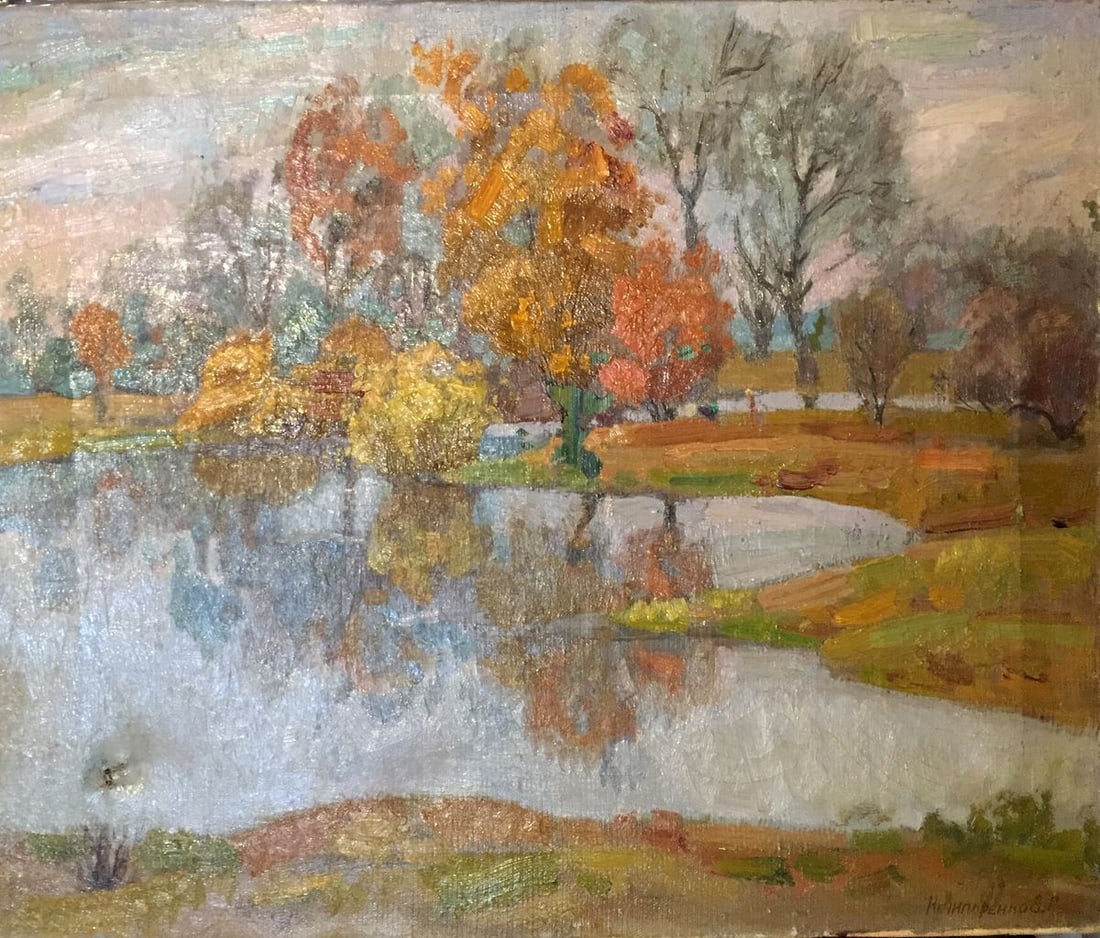 Oil painting March Nechiporenko Elena Genrikhovna: Title: Oil painting March Nechiporenko Elena Genrikhovna Description: №GS 61 *** ABOUT THIS PAINTING *** * TITLE: "March" * ARTISTS: Nechiporenko Elena Genrikhovna * SIZE: 50x60cm/'19.68x23.62 i