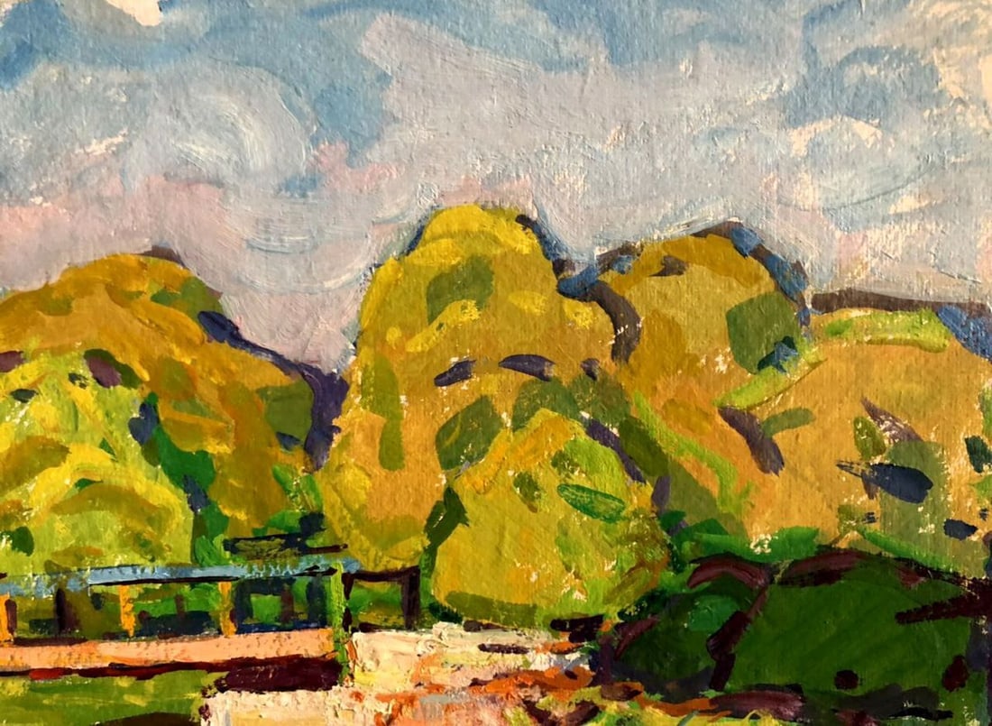 Oil painting Forest bridge Kolosovsky Georgiy Sergeevich - 3