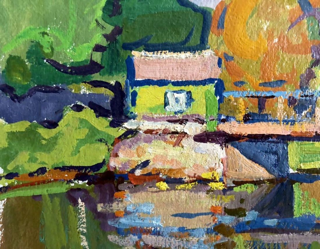 Oil painting Forest bridge Kolosovsky Georgiy Sergeevich - 4