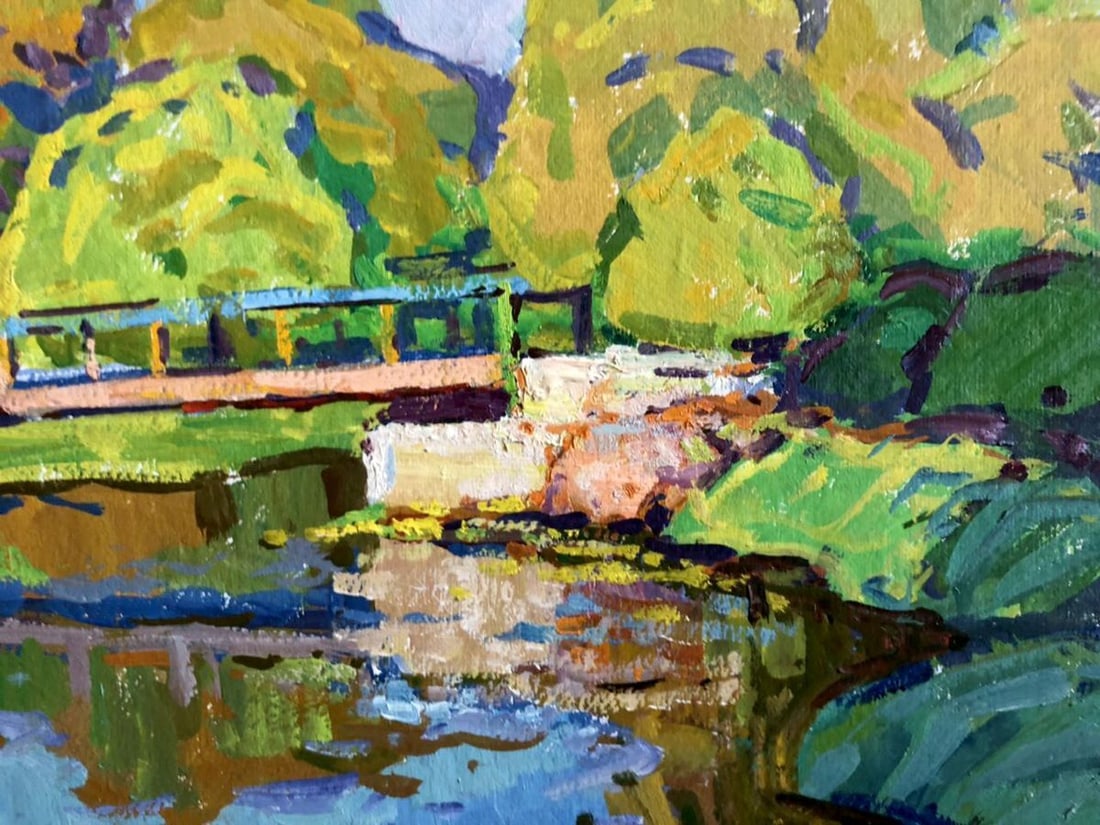 Oil painting Forest bridge Kolosovsky Georgiy Sergeevich - 5