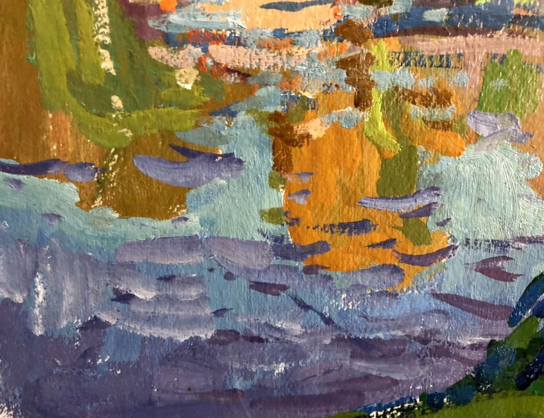 Oil painting Forest bridge Kolosovsky Georgiy Sergeevich - 8