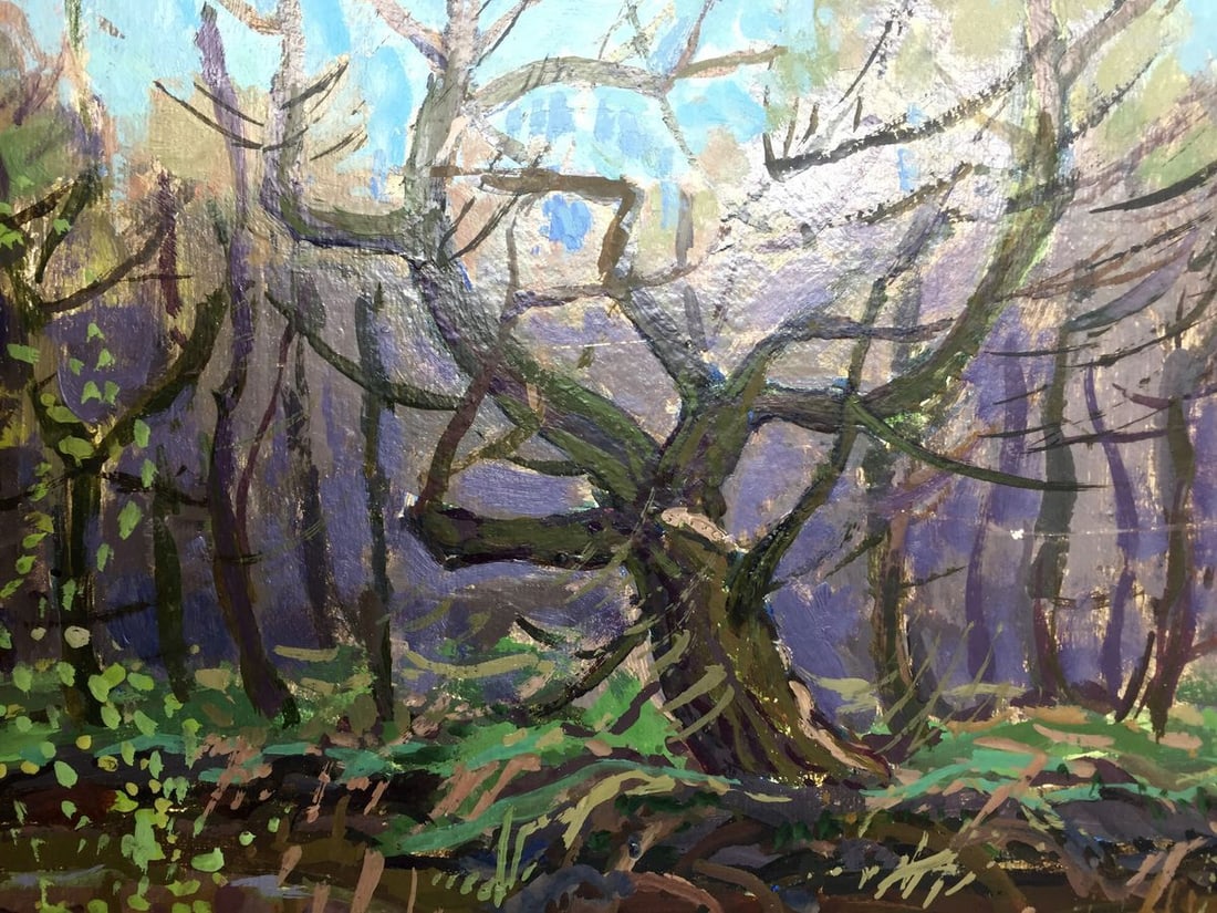 Oil painting Spring on the Dnieper Ruban Grigory Savelyevich - 4