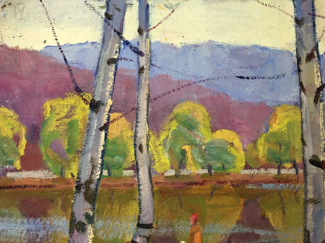 Oil painting Walk in the park Khrustalenko Nikolay Alexandrovich - 2