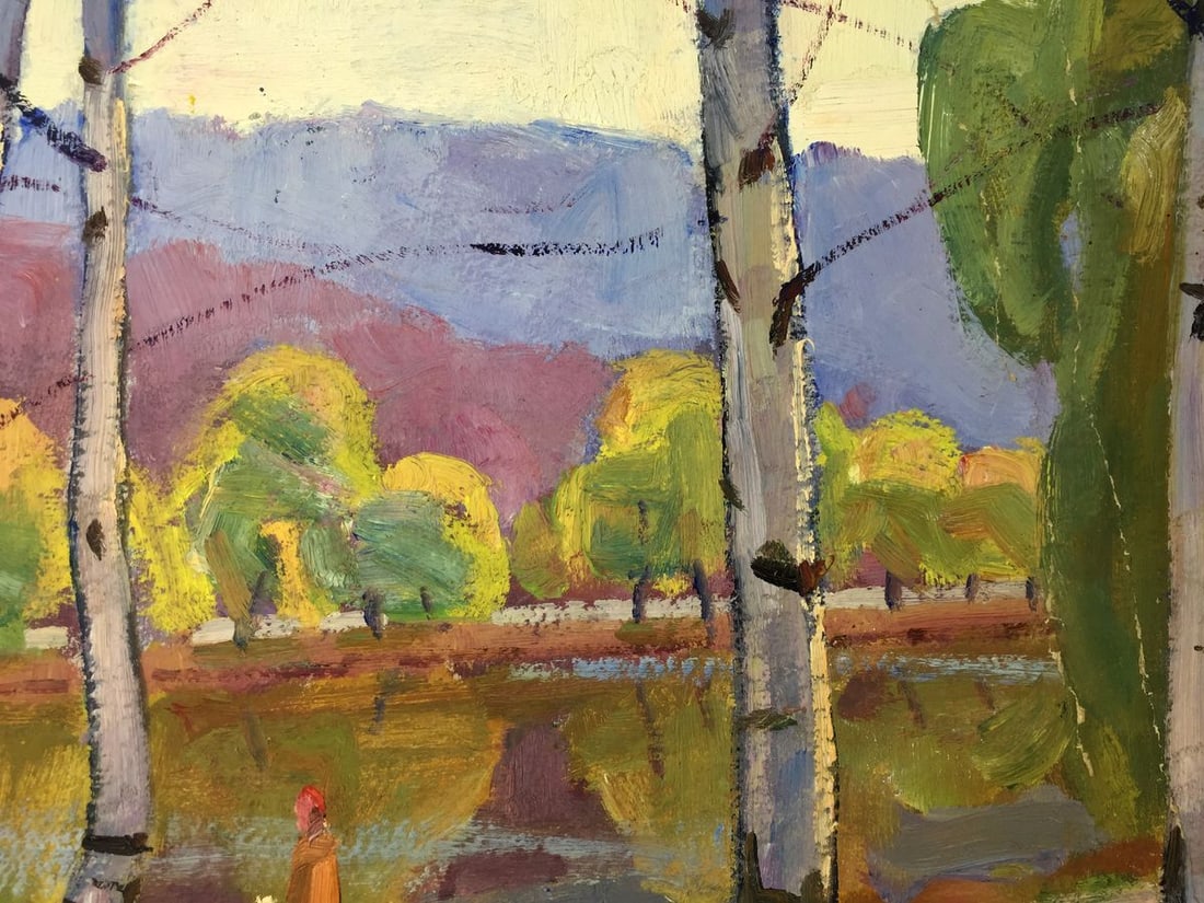 Oil painting Walk in the park Khrustalenko Nikolay Alexandrovich - 3