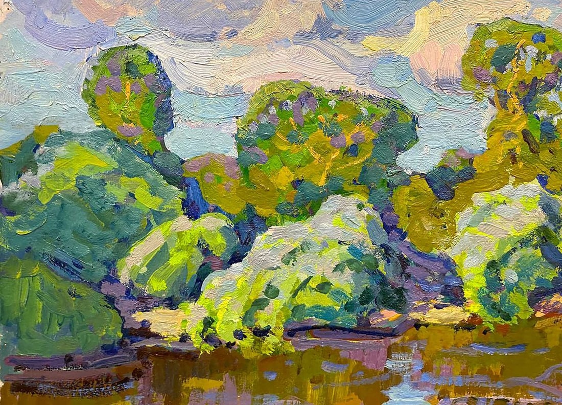 Oil painting Summer day Ruban Grigory Savelyevich - 2
