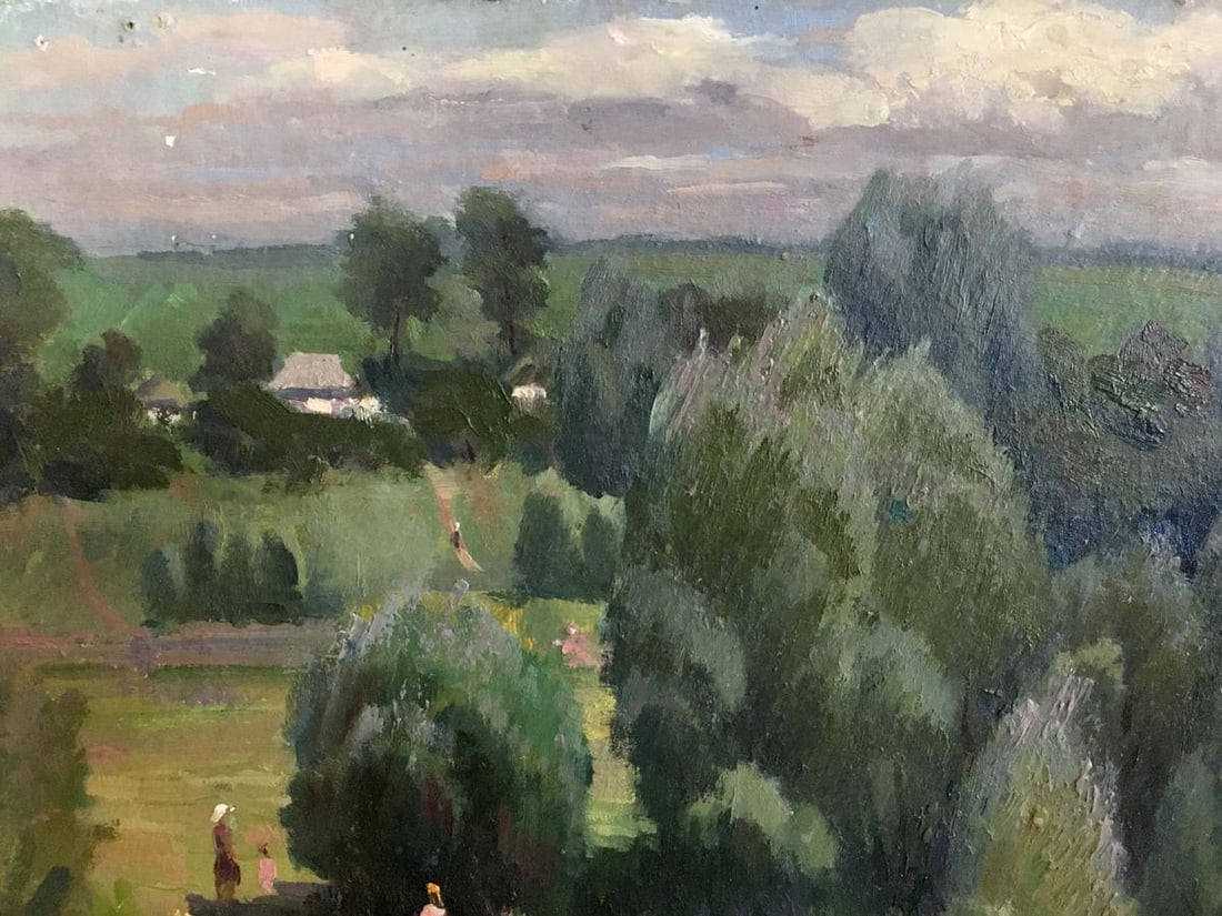 Oil painting Forest landscape Sheludko Leonid Nikolaevich - 2