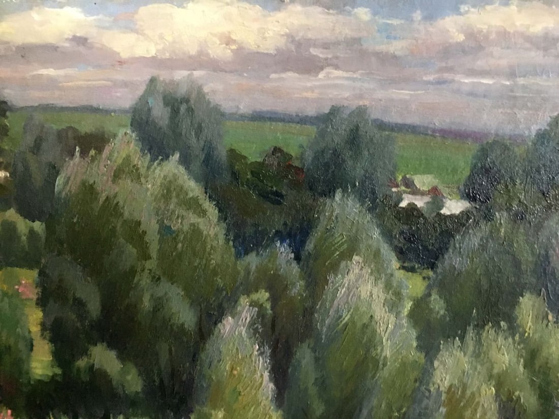 Oil painting Forest landscape Sheludko Leonid Nikolaevich - 3