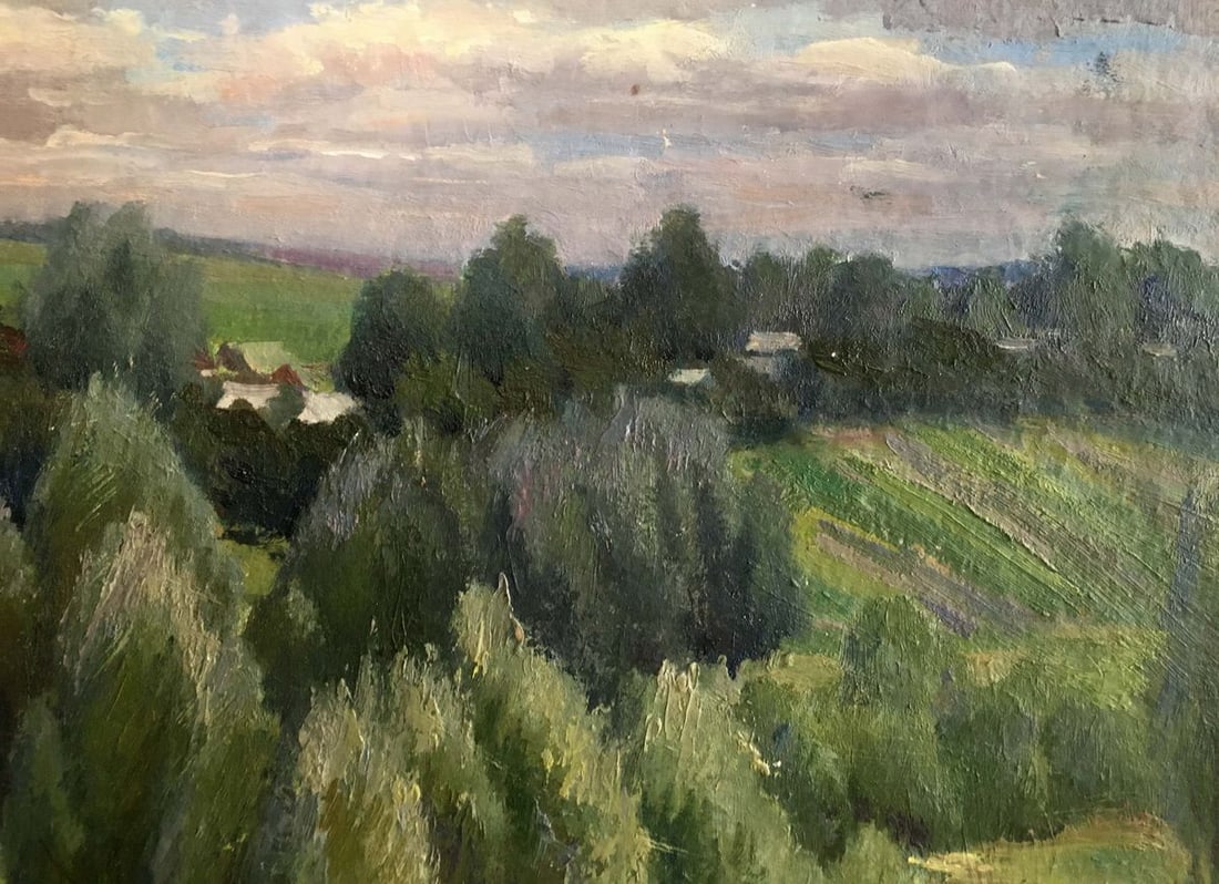 Oil painting Forest landscape Sheludko Leonid Nikolaevich - 4