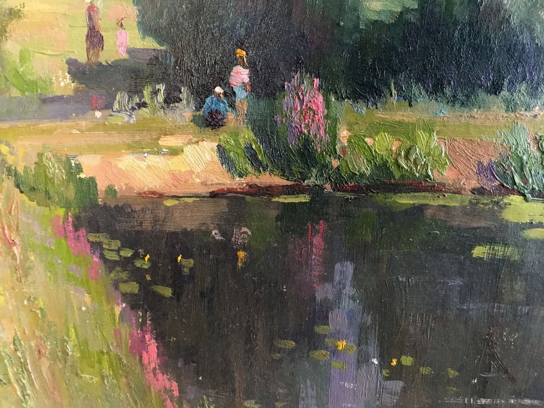 Oil painting Forest landscape Sheludko Leonid Nikolaevich - 5