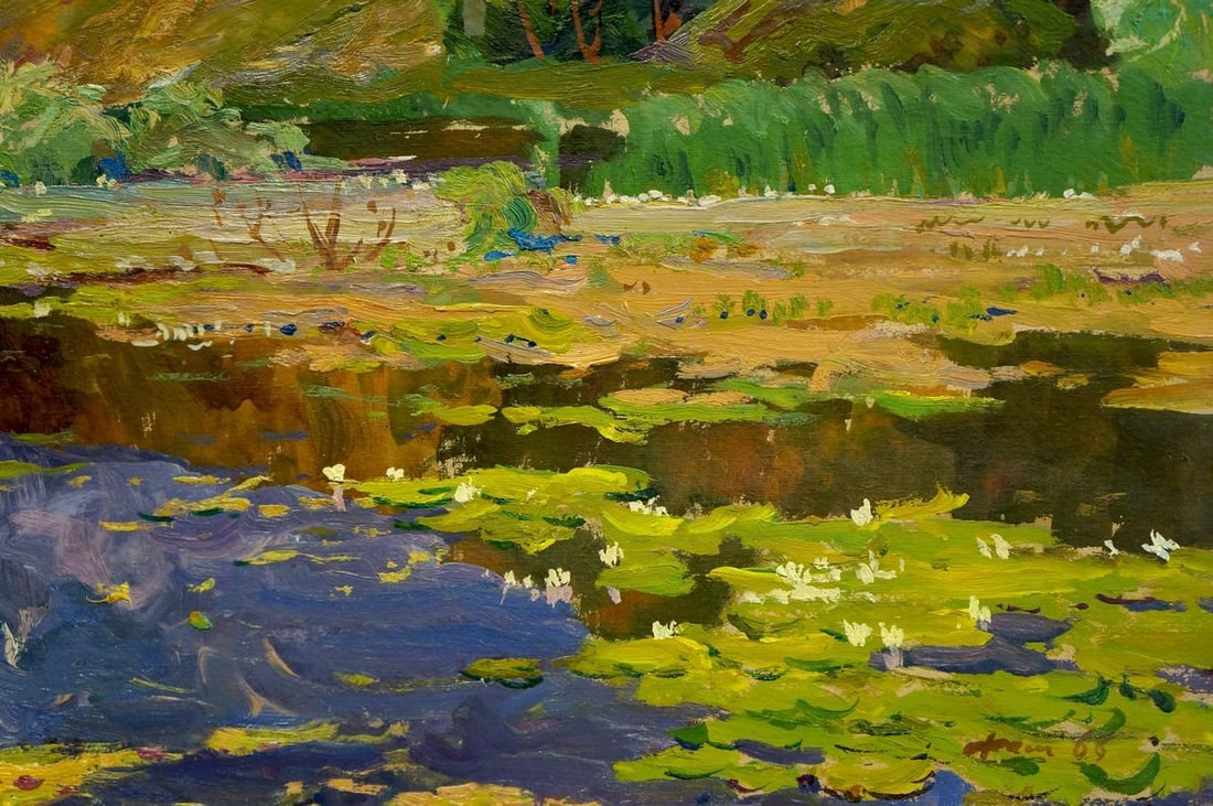 Oil painting Lilies Fomin Anatoly Nikiforovich - 3